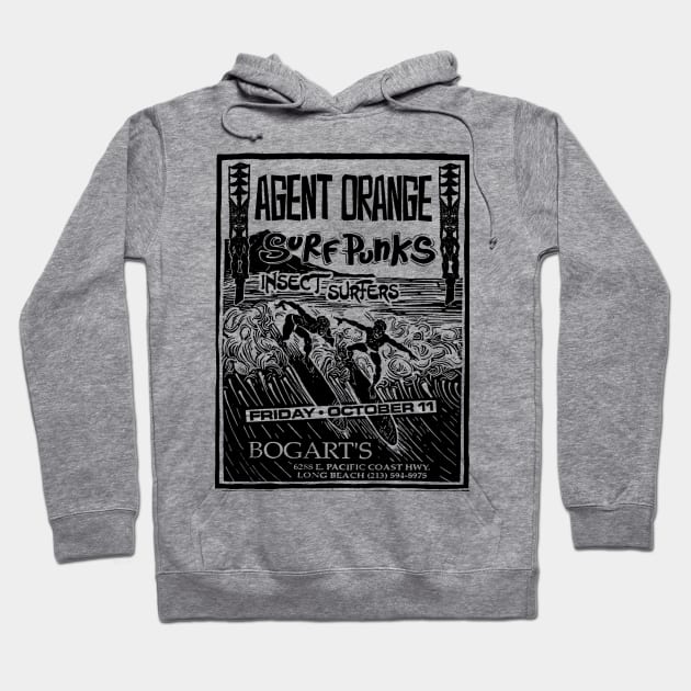 Agent The Surf Punk Orange Hoodie by The Italian Wine Podcasts